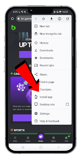 Tap “Install App