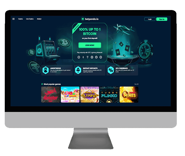 Betpnada desktop mockup