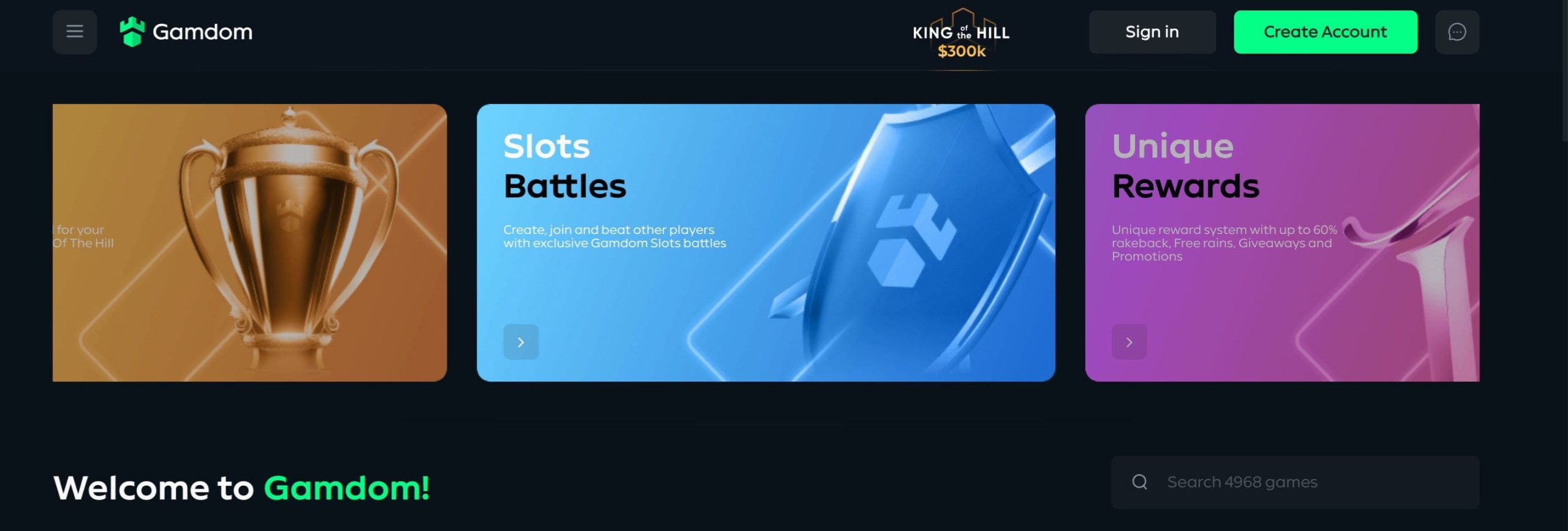 Gamdom casino platform