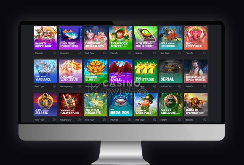 crypto casino mockup