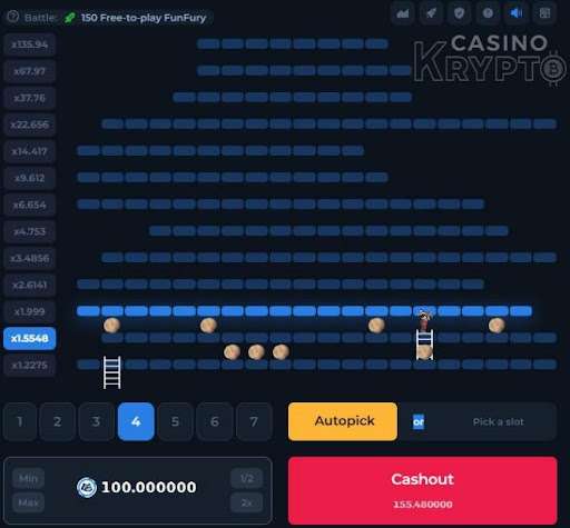 betfury casino stairs game