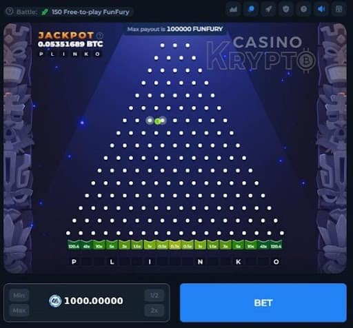 Betfury plinko game