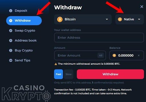 Betfury withdraw
