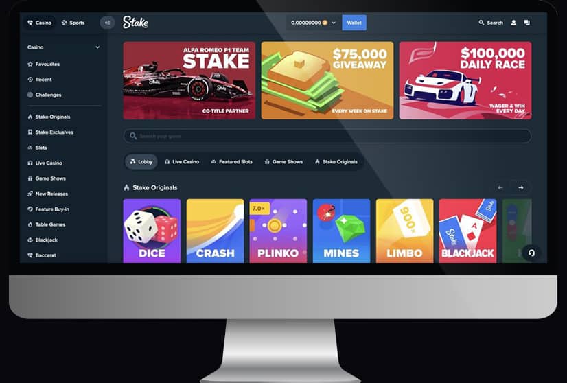 Stake Casino Mockup