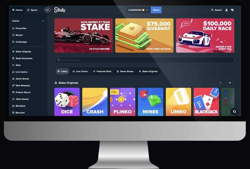 stake casino mockup