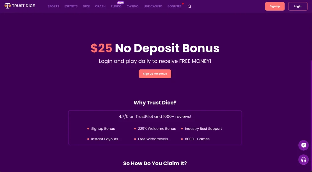 trust 25% bonus code
