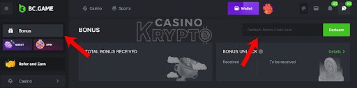 bc game casino Claim bonus code