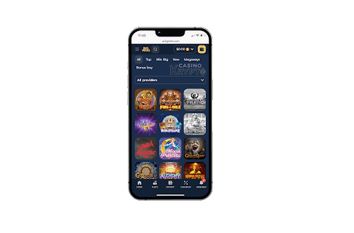bigwins app mockup